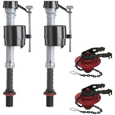 Fix Running Toilets with Fill Valve and Flapper Kit