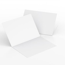 Heavyweight 100-Pack White Blank Cards - 5.5x8.5 Scored to 4.25x5.5, Printabl...