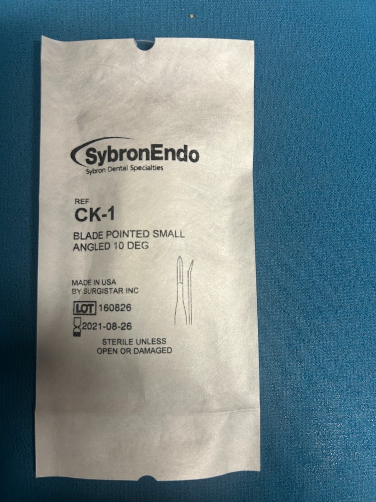 Sybron Endo micro blades: 37 new unopened sterile: sizes CK-1; CK-2; CK-3; CK-4.