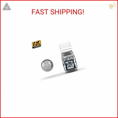 AK Interactive Xtreme Metal Polished Aluminium Metallic Paint 30ml Bottle Model
