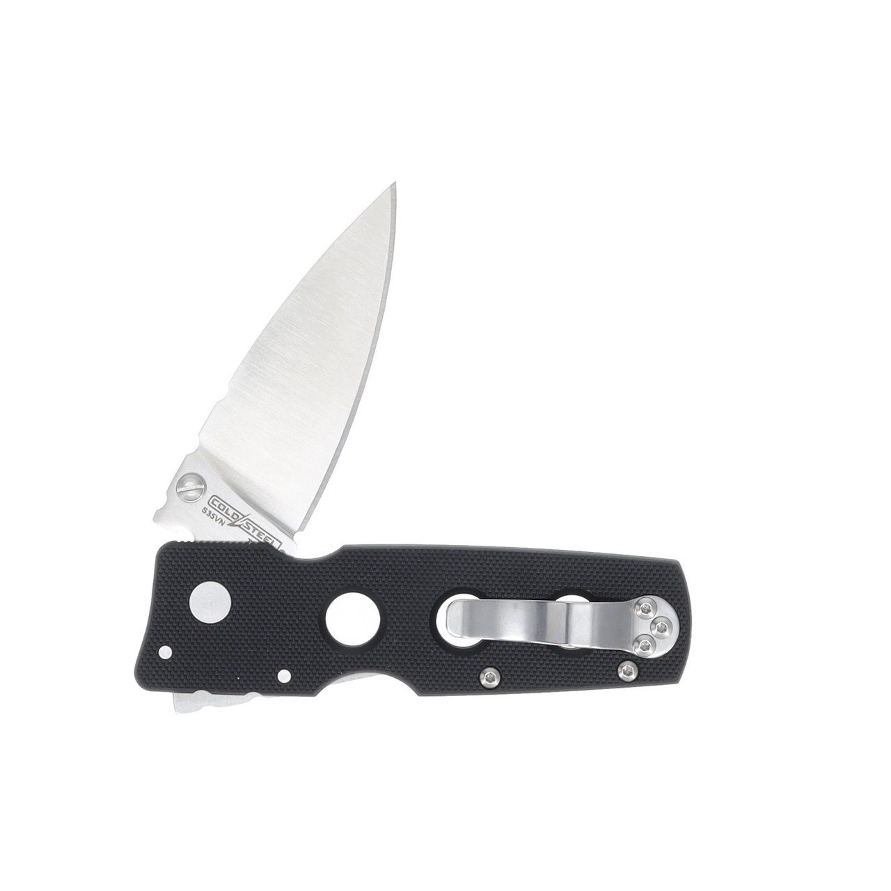 Cold Steel Hold Out Folding Knife 3in Plain Edge G10 Satin Lockback CS11G3