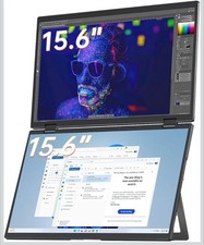 YUBWVO Dualviews Dual Screen 15.6" Foldable Portable Monitor
