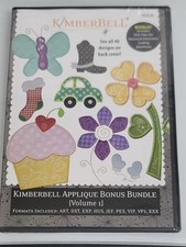 Kimberbell Applique Bonus Bundle volume 1 New in case with 40 designs KD538