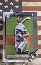 JACOB MISIOROWSKI: 2022 Bowman Chrome 1st Bowman BDC-132 BREWERS💎