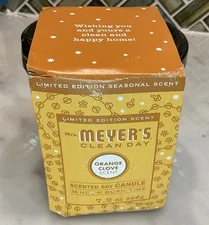 Mrs. Meyer's Clean Day 7.2 Oz. Orange Clove soy Jar Candle 35 hours