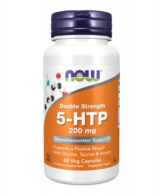   NOW Foods 5-HTP Double Strength   200 mg   60 Kapseln