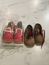 Lot Of 2 Vintage Baby Shoes