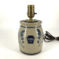 Westerwald Pottery Heinz 57 Lamp Stoneware Signed 1994 Vintage