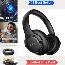 Bluetooth Headphones Over Ear Wireless 65 Hours Foldable Lightweight with Mic
