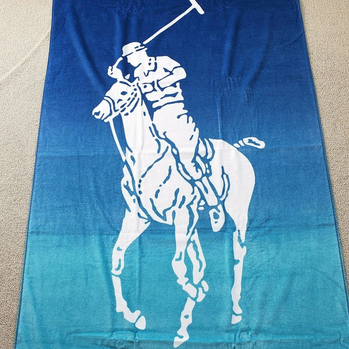 【激レア】【新品未使用】Polo Ralph Lauren  BEACH Polo Ralph Lauren 沙滩巾蓝色浴巾和毛巾| eBay