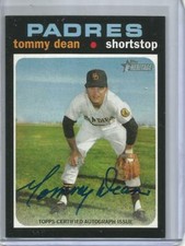 Tommy Dean 2020 Topps Heritage Autograph