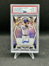 2022 Bowman Chrome Curtis Mead Auto Invicta Refractor 23/99 PSA 10/10 (Pop 1)