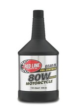 Red Line 42704 80W Motorcycle Gear Oil w/ Shockproof - 6 Pack with Funnel