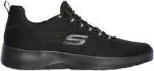 Skechers Dynamight Mens Training Shoes Black Gym Workout Cushioned Trainers