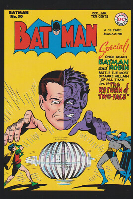   BATMAN #50, DC Comics COMIC-POSTKARTE NEU *Robin *Superhelden
