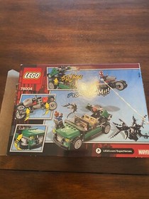 76004 LEGO Complete Marvel Super Heroes Spider-Man Cycle Chase