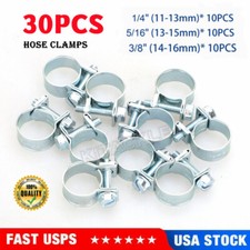Us 30pcs Fuel Injection Gas Line Hose Clamps Clip 14 516 38 Pipe Clamp Set
