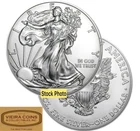 Random Year American Silver Eagle 1 oz .999 Silver, Brilliant Uncirculated -#D2