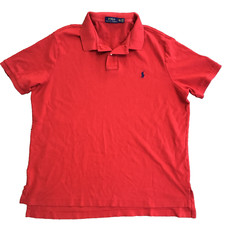 Ralph Lauren Polo Shirt Men 2XL XXL Red Short Sleeve