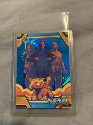 2017 Upper Deck Guardians Of The Galaxy GOTG Blue Foil Walmart #46 Star Lord !!! - Photo 1/4
