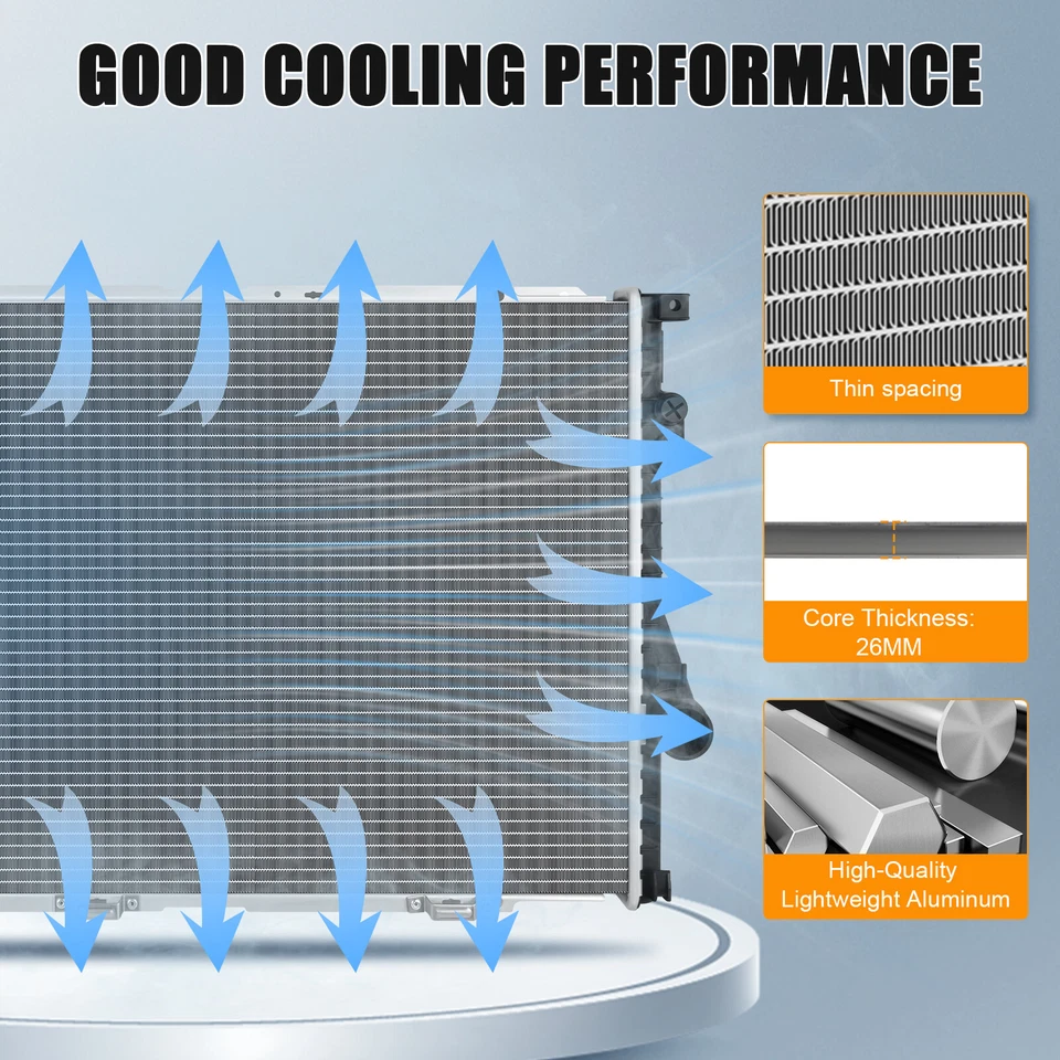 Radiador de aluminio para BMW 540i 740iL 750iL 1997-98 BMW 850Ci 4,4L 1401 Foto 3 de 4