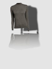  125 Neiman Marcus Women's Gray Long Sleeve Wool Turtleneck Sweater Size XL