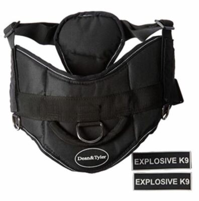 Dog Harness Explosive K9 34-inch to 47-inch Girth w/ Leash 6' Dean & Tyler