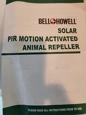Bell+Howell Solar Animal Repeller Motion Activated Animal Repellent
