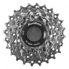 Sunrace Bicycle CS-R63 7-Speed Cassette 11-24 Nickel 7sp