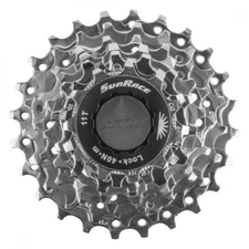 Sunrace Bicycle CS-R63 7-Speed Cassette 11-24 Nickel 7sp