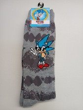 Kids Sonic The Hedgehog Crew Socks Sizes 6.5-12