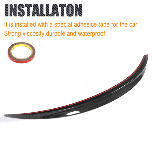 For Benz C253 GLC250 GLC300 GLC43 AMG REAL CARBON Rear Trunk Spoiler Boot Wing - Picture 10 of 12