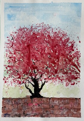 Originale Aquarelle Bild | Malerei Kunst, Artwork. Watercolor painting, Geschenk