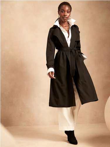 Soft Trench Coat Jacket Medium 