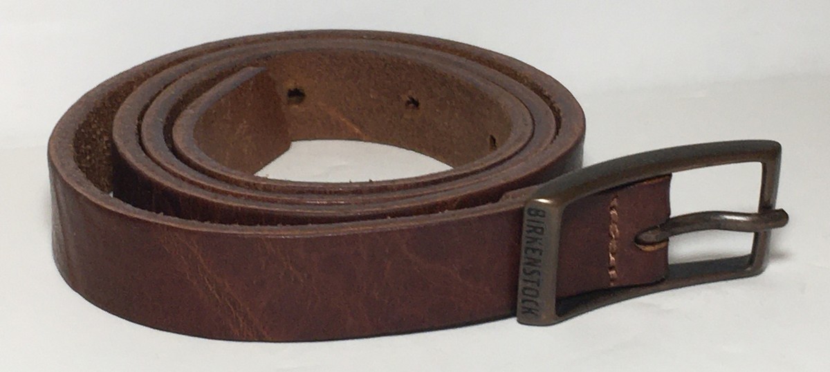 Birkenstock Brown Leather Skinny Belt - Size 30” | eBay display picture 3