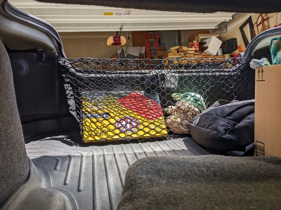 Red de carga de malla estilo sobre maletero trasero para Dodge Challenger 2008-2023 nueva Foto 2 de 4