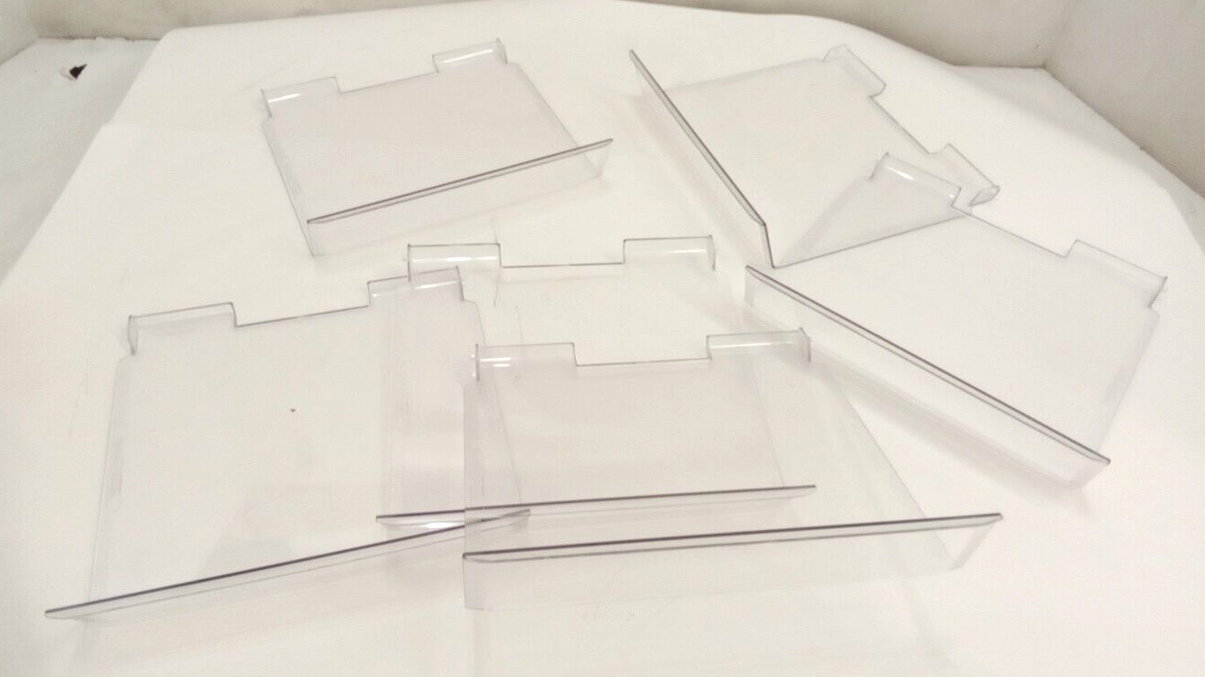 Akro-Mils 30236CRY Clear Plastic Bin Lids 10-1/2" x 10-3/4" 6pk