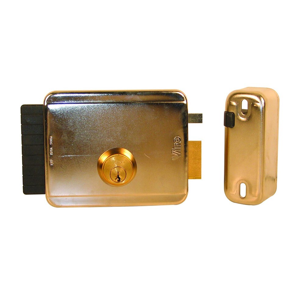 Serrure électrique droite à pêne rentrant V97DMC avec cylindre 60 mm s'entrouvrant