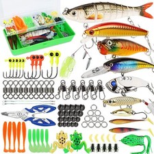 Fishing Lures Tackle Box Bass Fishing Kit Including Animated Lure,Crankbaits,...