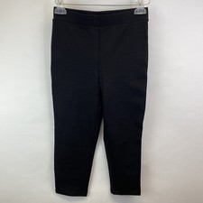Zara Black High Rise Leggings womens sz S cropped