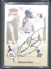 2002 Fleer Greats of the Game Autograph Kirby Puckett
