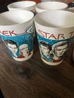 VINTAGE Lot of Four  1979 STAR TREK MOTION PICTURE MOVIE CUP 5.75” COCA-COLA