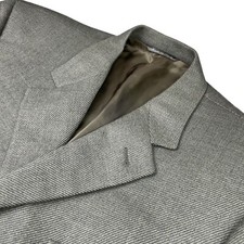 Canali Proposta Men's Flannel Tweed Blazer Green/Gray   Italy   42R US  52 EU