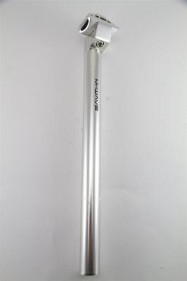 Fahrrad Alu Sattel Stütze Patent Stange M Wave Ø27,2mm silber 350mm lang