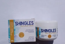 HIPFATE Shingles Relief Cream, Reduces Itching/Pain, All Natural Herbal, 60g