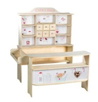 Roba Kaufladen 'Café & Shop', Holz Natur, 6 Schubladen, Seitentheke & Theke