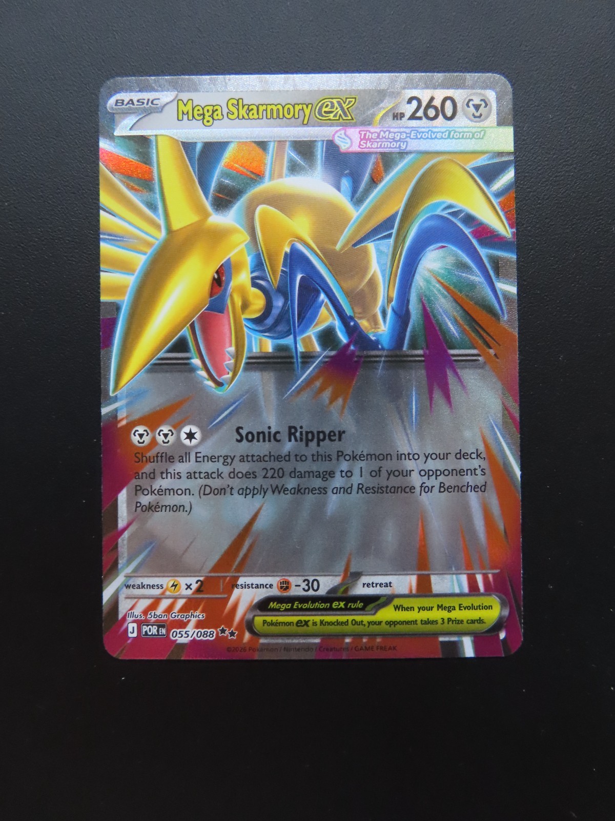 Pokemon Mega Skarmory ex Perfect Order 55/88 NM