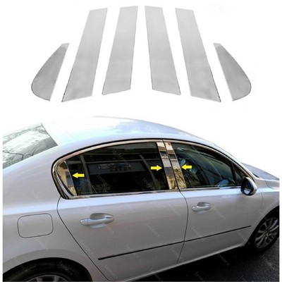 FÜR PEUGEOT 508 MK1 LIMOUSINE 2010 BIS 2018 CHROM TÜR SÄULEN VERKLEIDUNG 6 TLG S.STAHL