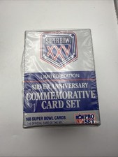 limited edition silver anniversary commemorative card set Super Bowl XXV Limited Edition Silver Anniversary Commemorative Card Set Sealed