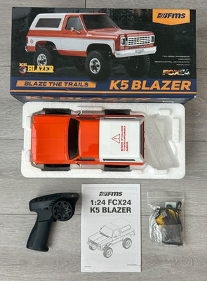 FMS 1:24 FCX24 Chevrolet K5 Blazer RTR Mini RC Rock Crawler Slightly Used OR Y6